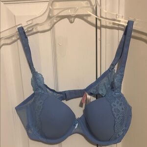 Victoria's Secret Blue Lace Underwire Bra